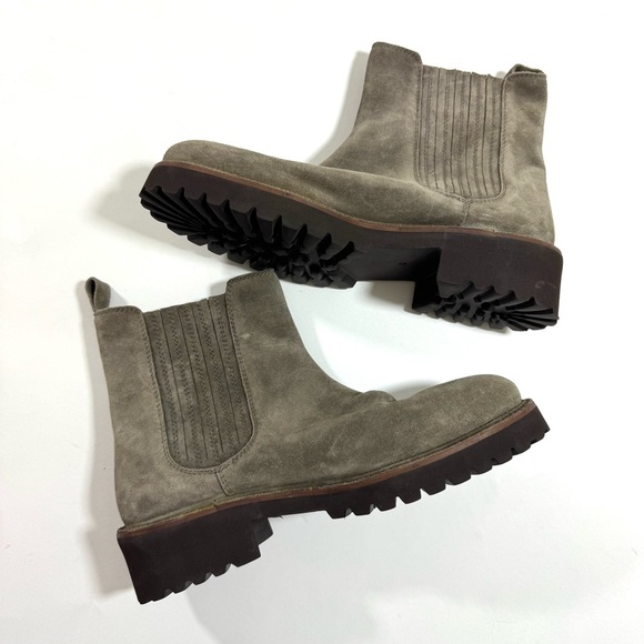 Seychelles Cashew Chelsea Boot Size 8.5 Leather Grey - Picture 3 of 7